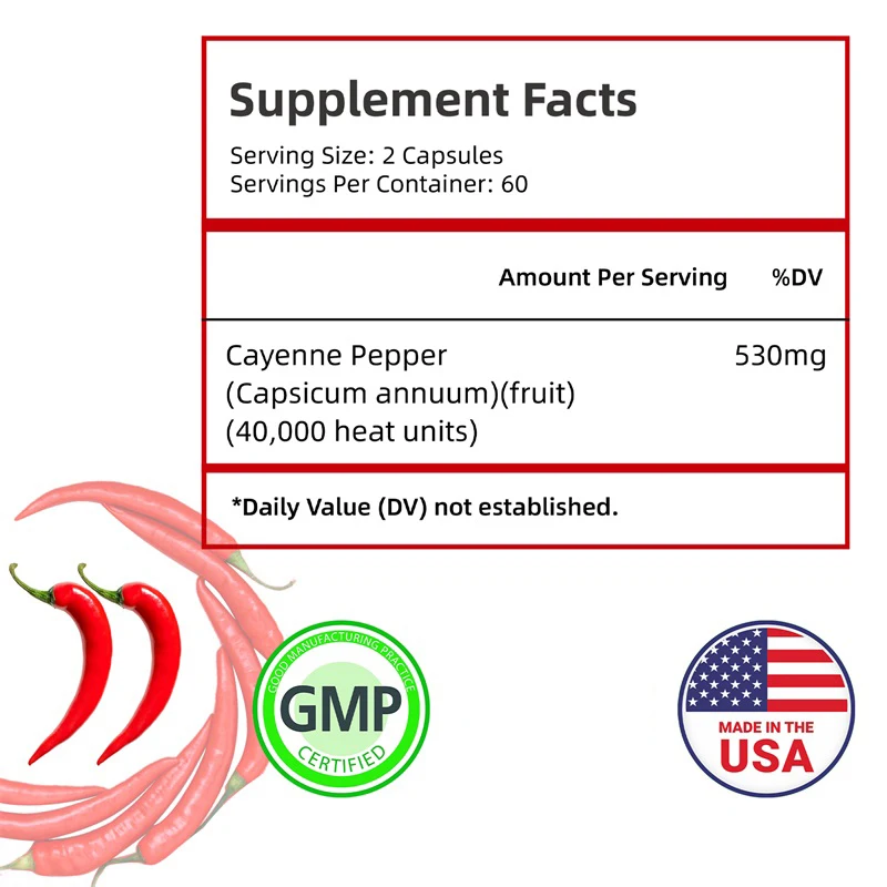 Cayenne Pepper - Supports Heart Health, Relieves Pain, and Promotes Gut Health