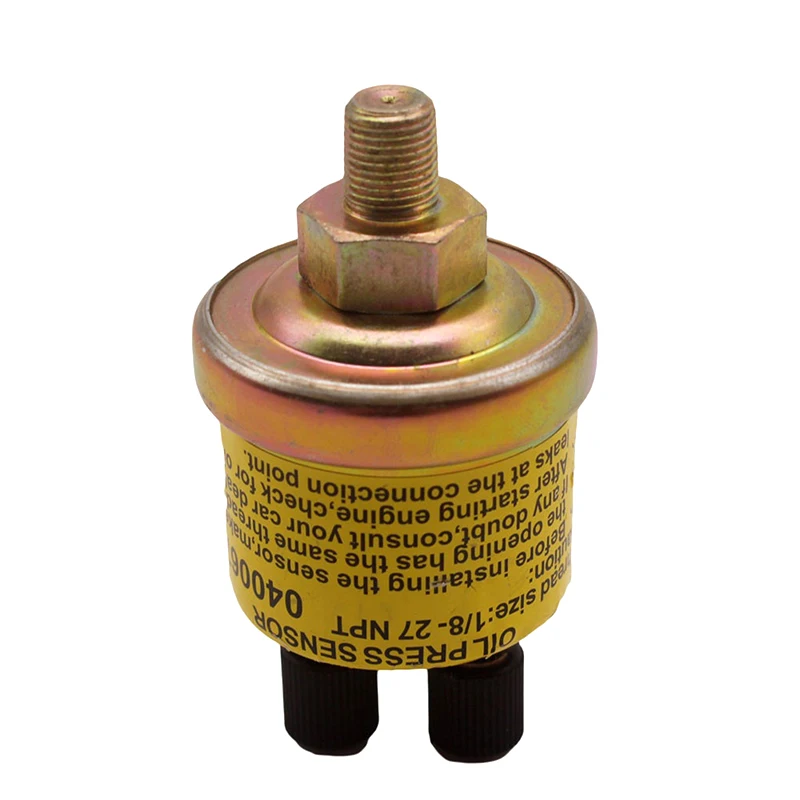 Sensor de pressão de óleo universal para carro, 1/8 npt, motor de substituição, design de extremidade dupla, para medidor de reposição, acessórios automotivos
