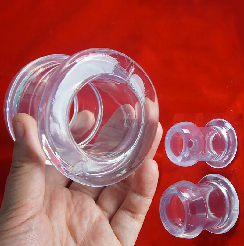 Tunnel Anal Butt Plug Stretcher,Clear View Hollow Analplug Buttplug Butplug,Vagina Ass Anus Dilator,Sex Toys for Couples