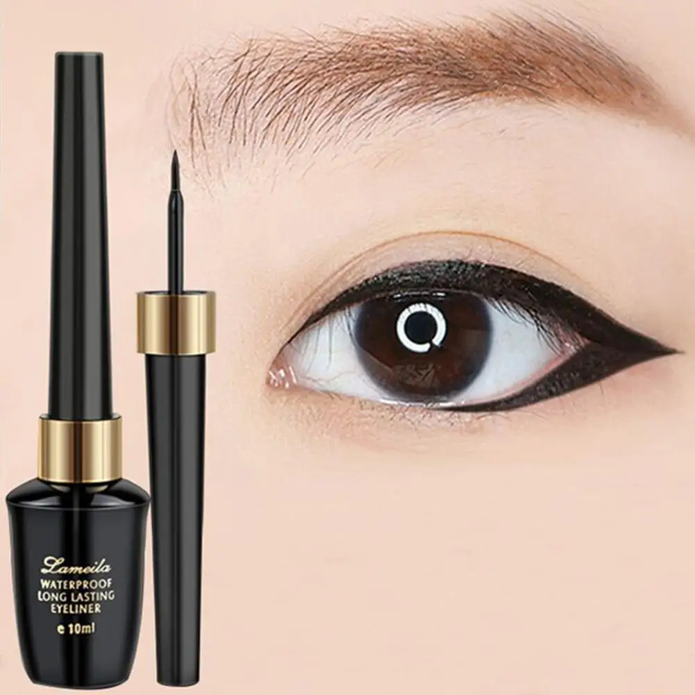 10ml Waterproof Liquid Eyeliner Glue Pen Eyeliner Quick-drying, Sweat-proof, Non-smudge Makeup Eye D7K5