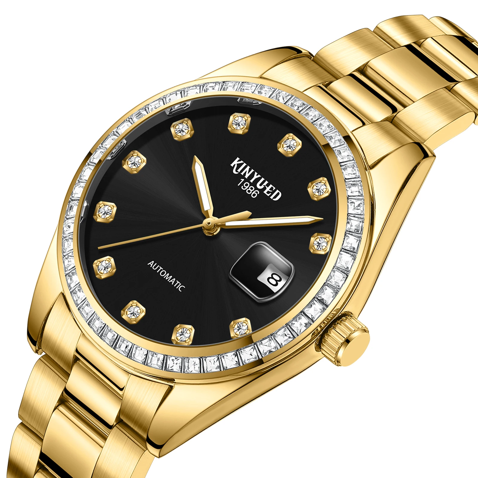 

Oriental Watch High Quality AAA Clock Brand New Top Men's Watch Luxury Multi functional Automatic Mechanical Diamond Set J142-4