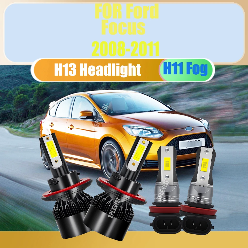 

Drive into the Night with 9008 H13 H10 LED Headlight Fog Lights Xenon White Lamp 12v 24v For Ford Focus 2008 2009 2010 2011