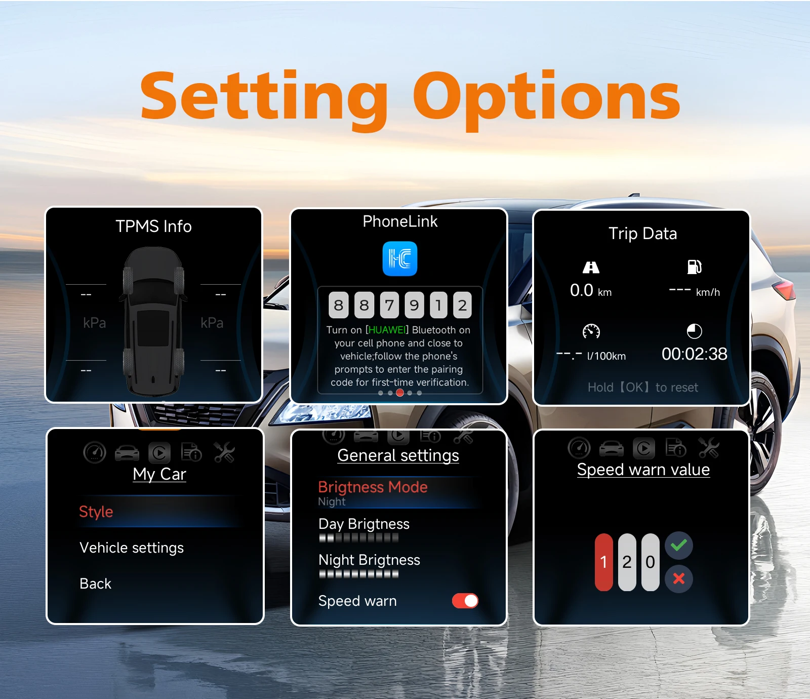 Hizpo 12,3" Carplay Android Auto LCD-Dashboard-Bildschirm für Renault Koleos 2016-2019 Digitales Auto-Instrumentencluster – Detail 9