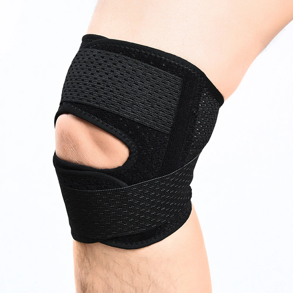 Sports Leg Protection Knee Pads with Built-In Spring Thin Knee Sleeve for Daily Cycling Running Hiking