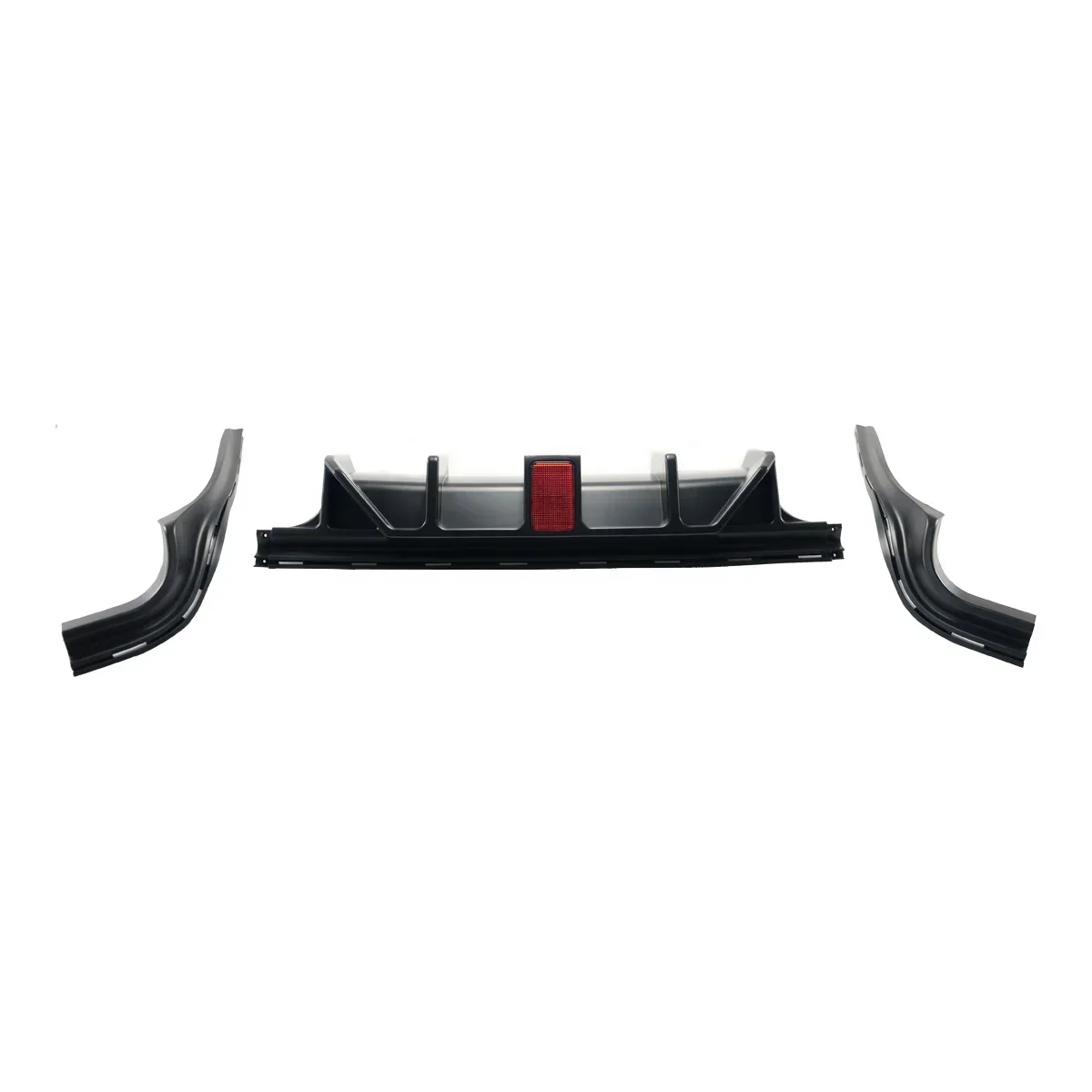 Car Rear Bumper Diffuser With LED For Jeep Grand Cherokee SRT Model Modified With Four-Exhaust 2014-2022/Trackhawk 2018-2022