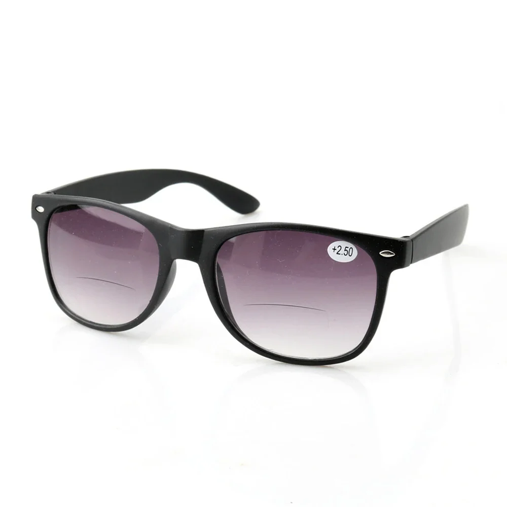 Round Classic Retro Frame See Near and Far Grey Lenses Bifocal Reading Sunglasses +0.75 To +4 See Near and Far