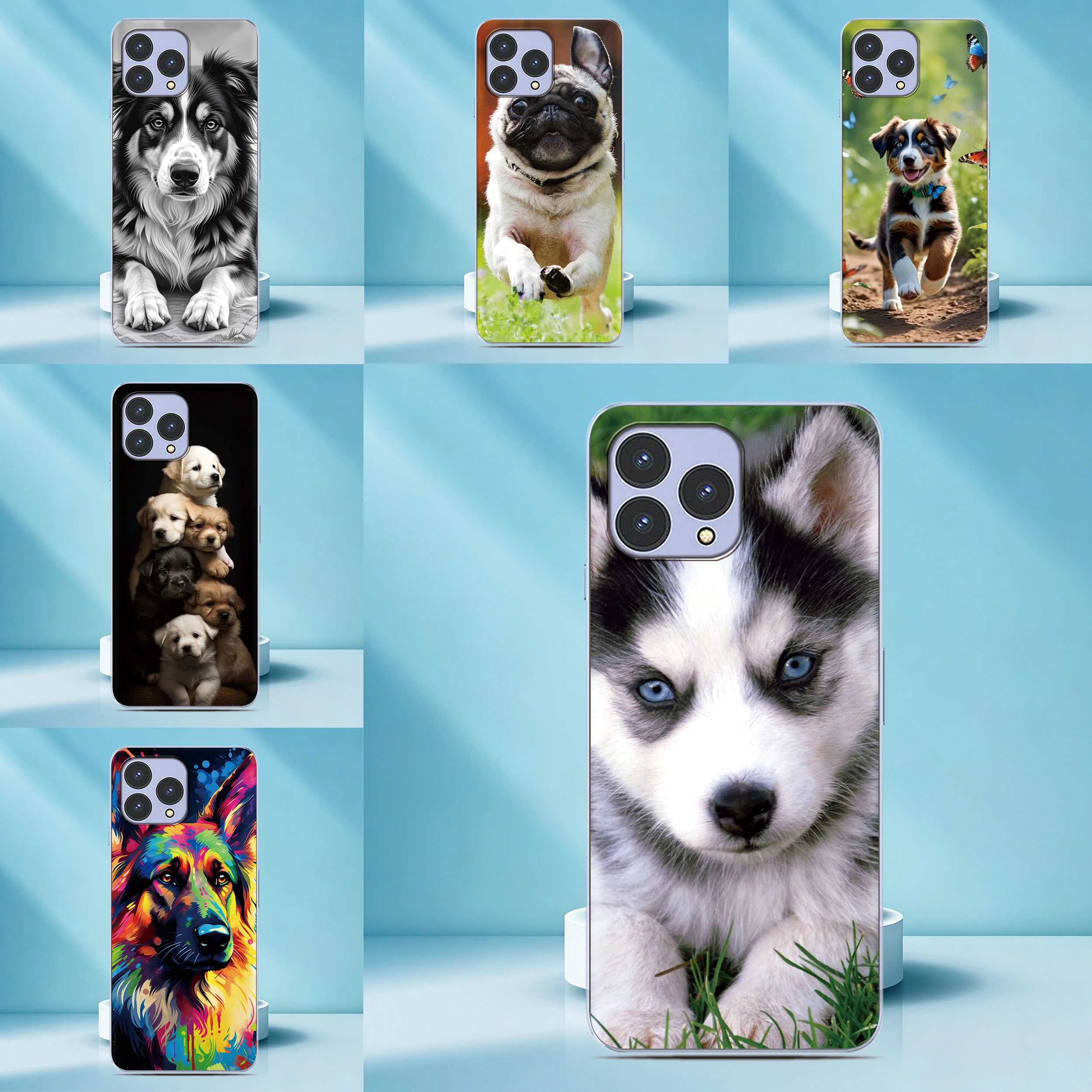 Pet Dog Pug Phone Case For Cubot A40 X100 A20 A10 Max 5 3 P80 P50 X70 X50 Note 60 50 21 J7 Power Custom Picture Back Cover