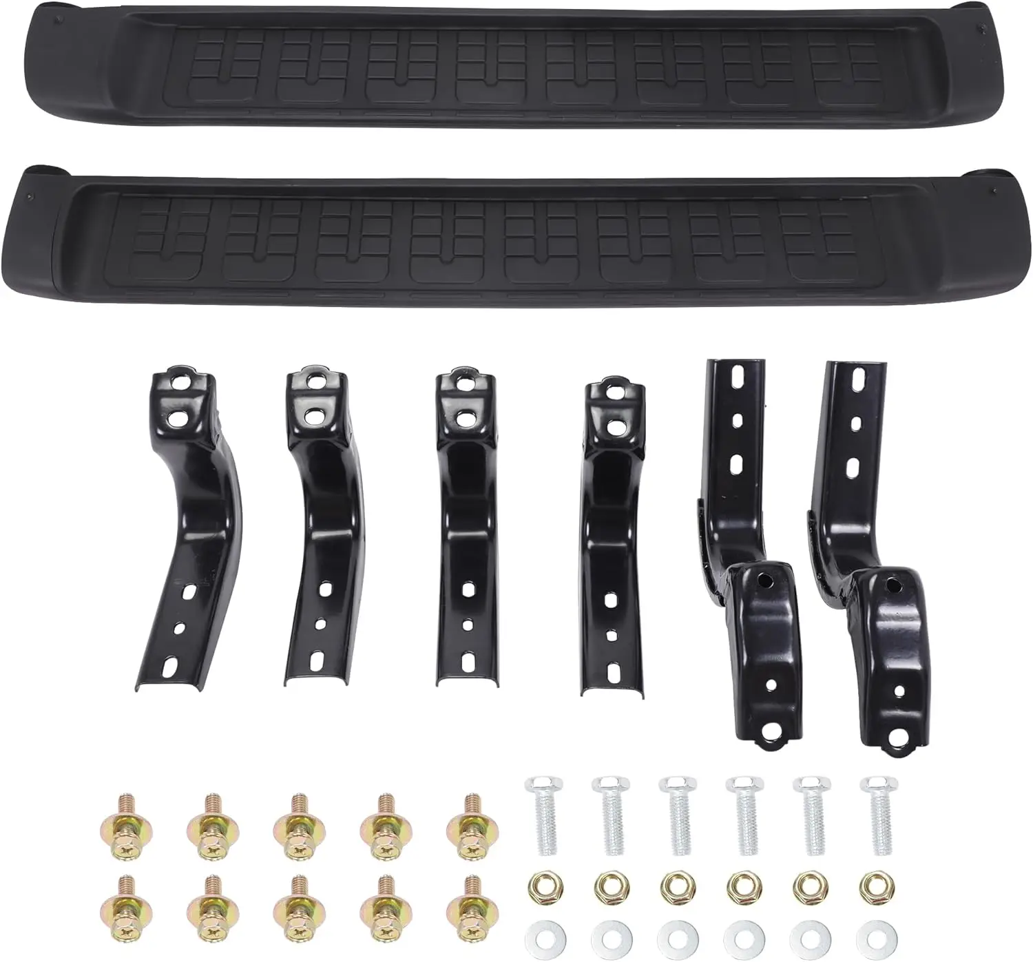 

2pcs Running Boards Compatible with 2007-2016 Toyota FJ Cruiser Side Steps Nerf Bars, Black