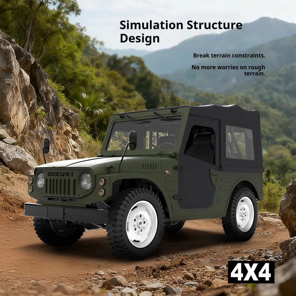 

WPL C-84 1:10 4WD Rock Crawler RC Car Model Car C-84 Remote Control Toy Car Realistic Full-Scale Remote Control Toy