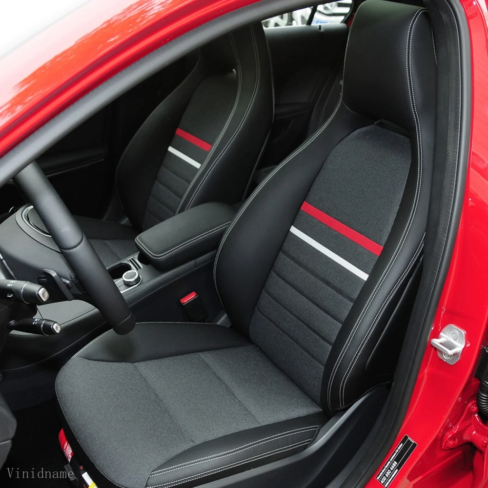 For Mercedes-Benz A Class W176 Hatchback 2012 2013 2014 2015 2016 2017 2018 PU Leather Custom Car Seat Covers Set Accessories