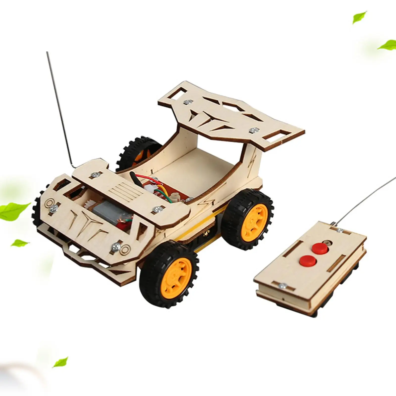 

DIY Mini Remote Control Car Toy Crafts Assembly Experiment Project Teaching Aids 3D Puzzle Toys for Kids Boys and Girls Children