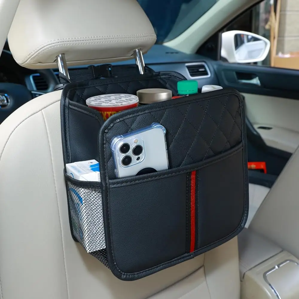 

Free Shipping Car Seat Back Organizer, 1 Pack Multifunctional car organizers and storage with Cup Holders, Car Trash Can, Back o