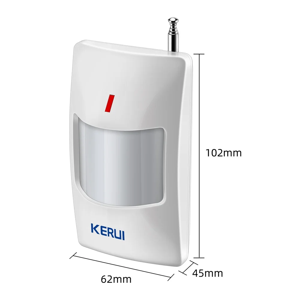 Imagem -06 - Kerui sem Fio Inteligente Pir Sensor de Movimento Detector Alarme para 433mhz W18 W20 Wifi Gsm Sistema Alarme contra Roubo em Casa Segurança