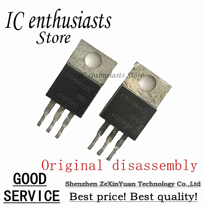 10PCS-50PCS FTP14N50C FTP14N50 500V 14A TO-220 Original disassembly