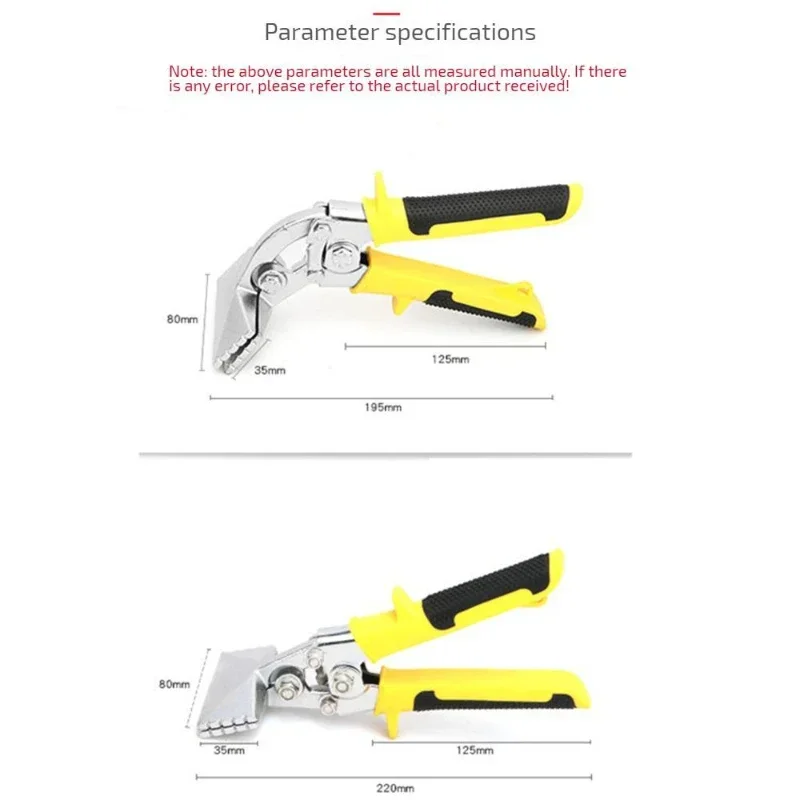 Multi Functional and High Toughness Chromium Vanadium Alloy Steel Straight/bent Bending Pliers Curling and Welding Products