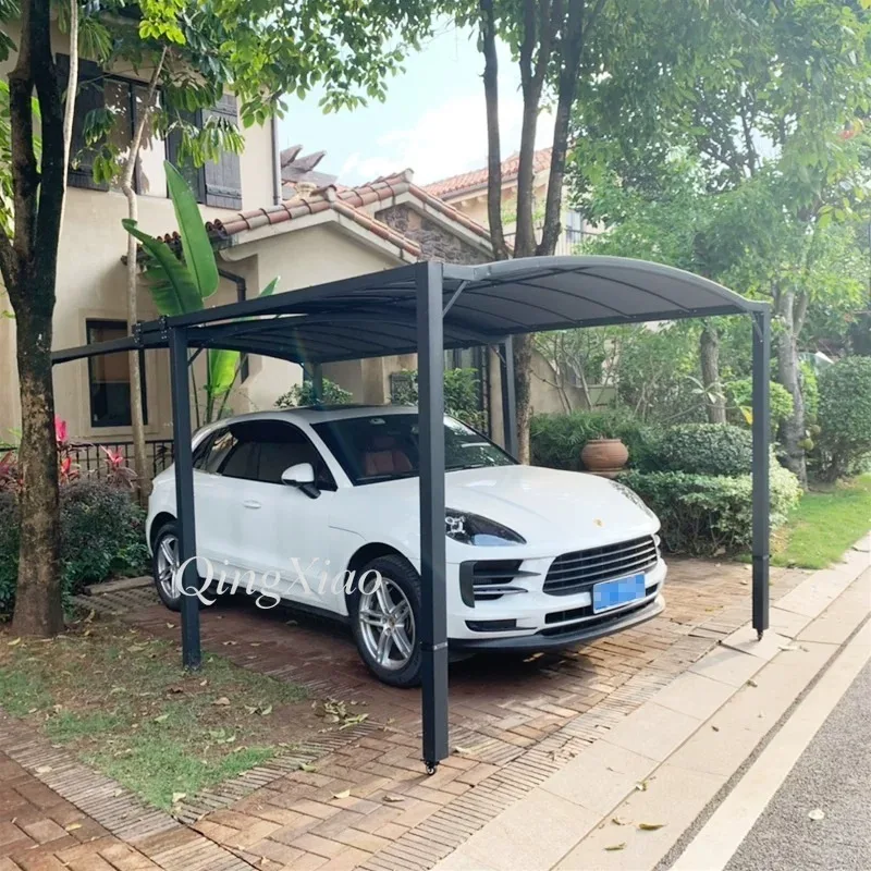 Retractable Sliding Carport Canopy Outdoor Gazebo Waterproof Sun Shade Awning BBQ Shelter Villa Courtyard Terrace Rain Shed