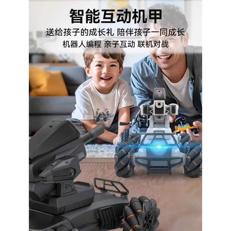 Advanced Black Technology Remote Control Tank Can Be Fired Birthday Gifts FPV Intelligent Interactive Mecha Chariot Boy Toys