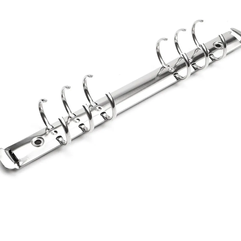 

12Pcs Metal Ring Binder Loose Leaf Book A5 2Cm Scrapbook Clips 6-Hole File Folder Binder Office School Business Supply Silver