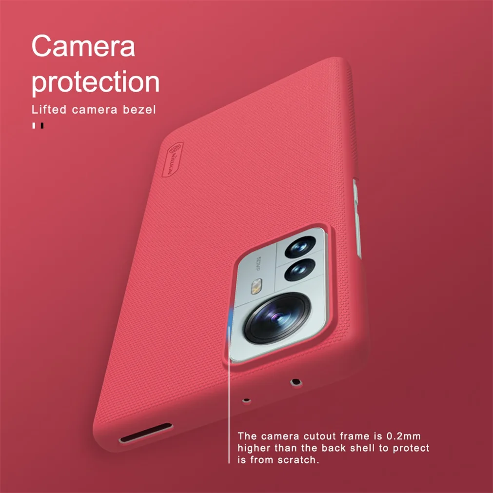 NILLKIN-funda protectora para Xiaomi Mi 12 Pro, carcasa trasera dura para PC, superesmerilado protector, lujosa, Xiaomi Mi 12, 12X, Mi12