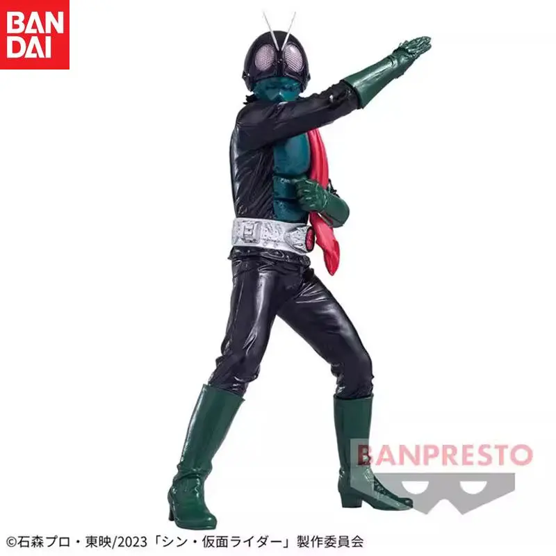 

In Stock Bandai Original Banpresto Hero's Brave Statue Figure New Masked Rider MOVIE Action Figure Model Children's Gifts