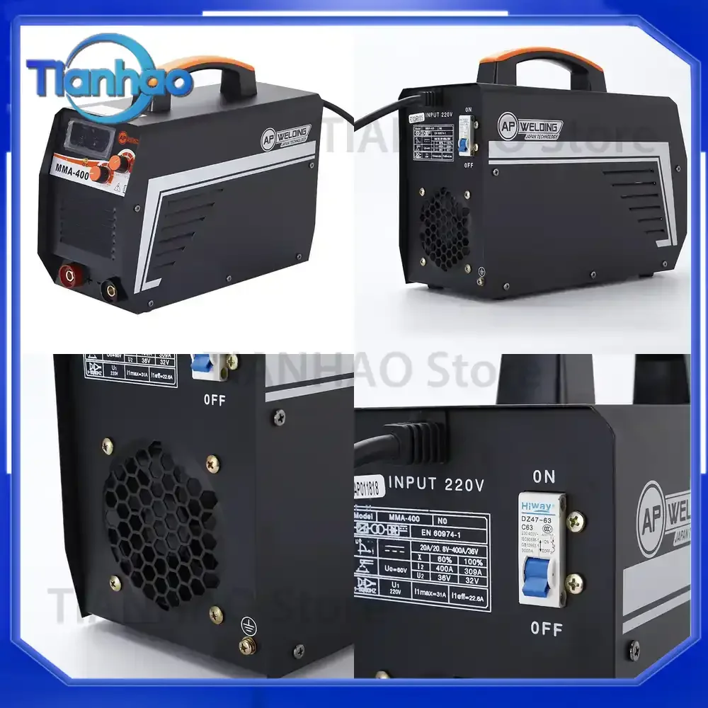 For MMA-400 IGBT Inverter DC Welder Portable 220V Welding Machine for Household Use