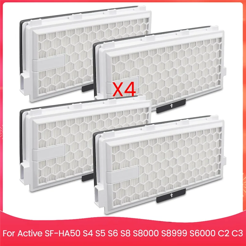 استبدال فلتر HEPA Airclean 50 لمرشحات فراغ C2 C3 النشطة SF-HA50 S4 S5 S6 S8 S8000 S8999 S6000 الكاملة