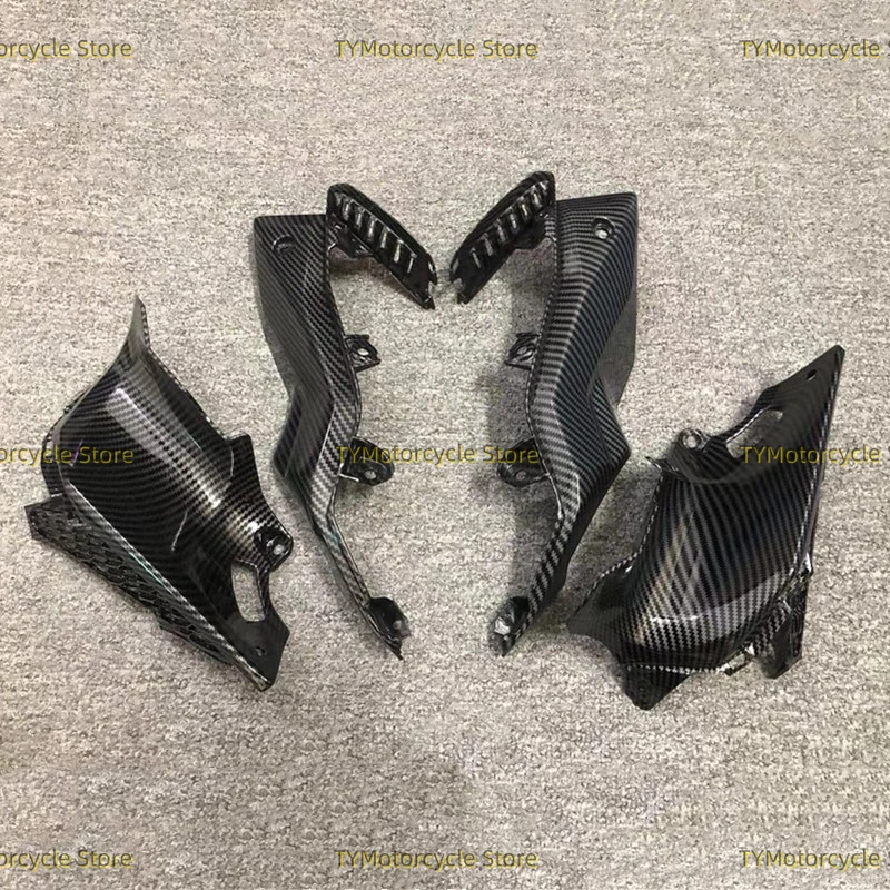 Carbon fiber coating Trim Frame Cover Front Side Tank Air Vent Upper Fairing Fit for Honda CB500F CB 500F 2016 2017 2018