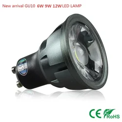 Super Bright GU10 6W/9W/12W COB LED Spotlight Dimmable Warm/Cold White 85-265V 12V Lamp for Home Lighting