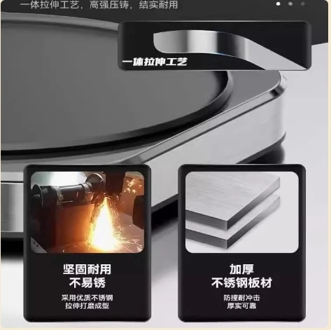 220V 가정용 전기 크레페 제조기 상업용 및 가정용 팬케이크 기계 비 스틱 전기 베이킹 팬 직경 40cm