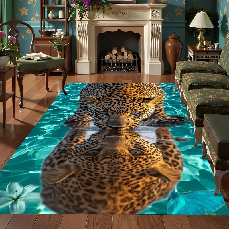 Leopard Pattern Rug Realistic  - огляд і ціна Commercial Printing Format
