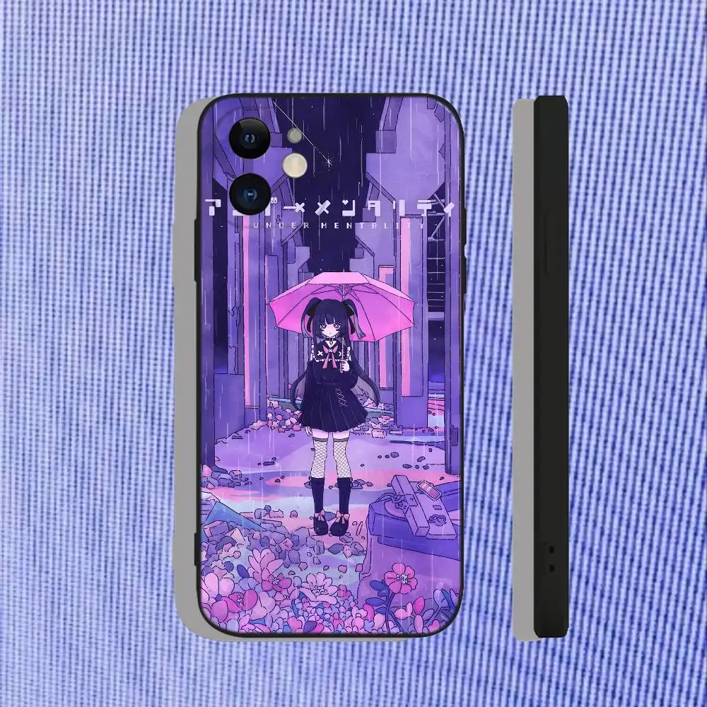 Tuyu الموسيقى اليابانية JPOP جراب هاتف آيفون 17,16,15,14,13,12,11,Pro,Max,Plus,Air,X,XS,XR,SE,8,7,Mini,Soft Black Funda