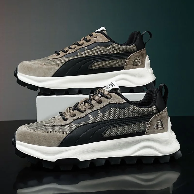 Men High Quality Walking Shoes Men Rubber Casual Sport Shoe Men Outdoor Running Comfortable Breathable Warm Lace-up Size 39-44