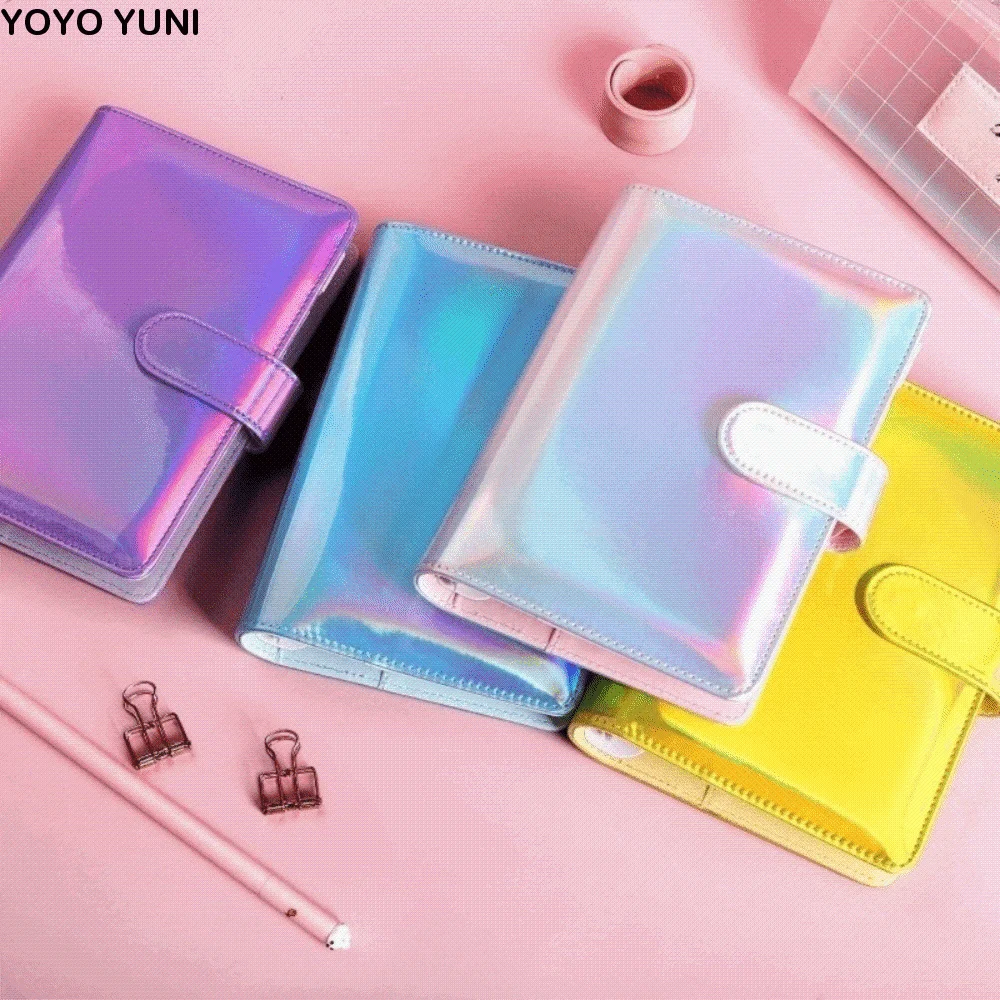 Colorful Envelope Challenge Notebook Cash Budget Loose-leaf Money Saving Binder Multi Pockets PU Leather Budget Binder