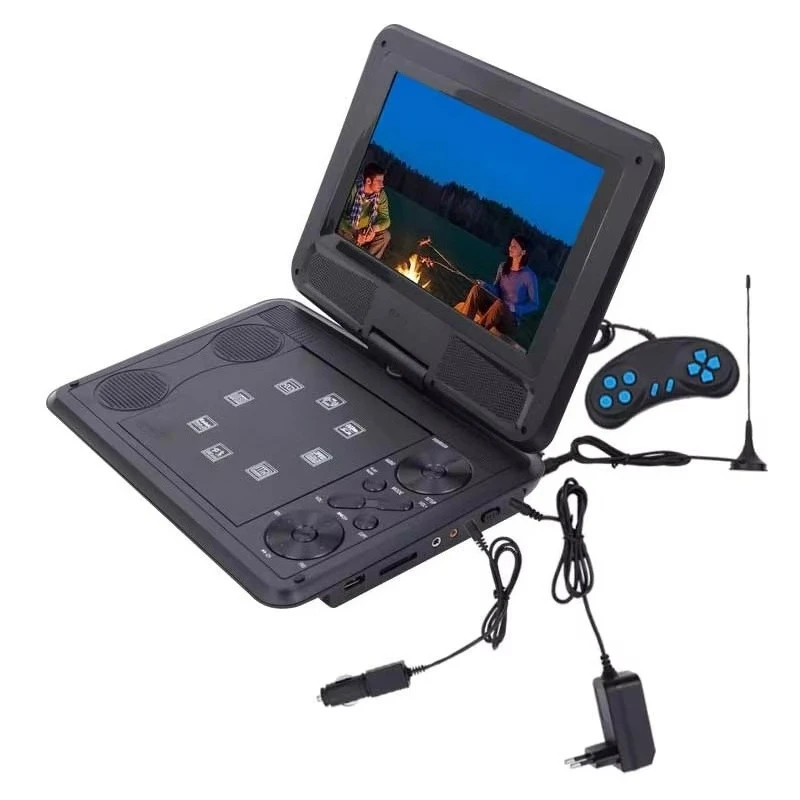 Highly acclaimed high-quality 9-inch portable flame blown Blu ray mini DVD player With plug and data cable 2025 Brand-Newest Hot