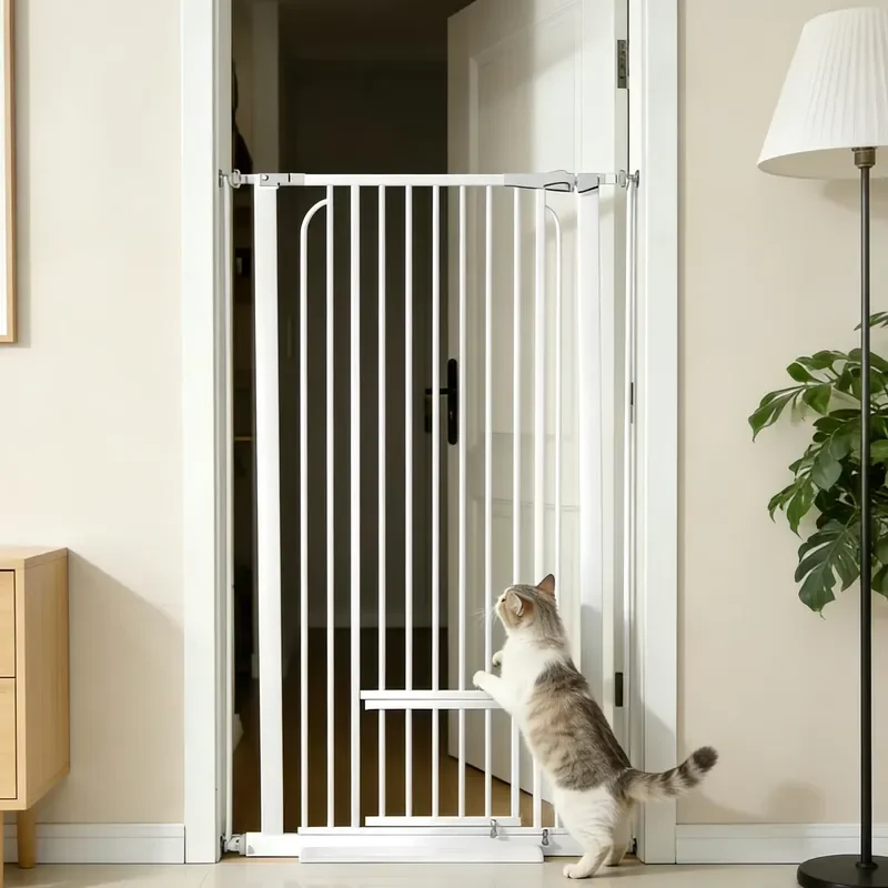 yixin-extra-tall-cat-gate-no-drill-pressure-mounted-pet-safety-gate-with-small-pet-door-for-stairs-doorways