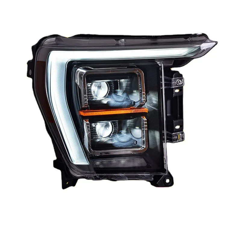 Car Stlying for Ford F-150 Raptor LED Headlight 2021-2023 Headlights F150 DRL Turn Signal High Beam Angel Eye Projector Lens