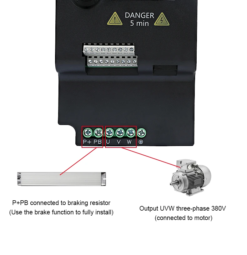 Inverter VFD 220V 0,75KW Monofase, Convertitore Di Frequenza Per Motore Con Controllo PWM E Protezione Integrata