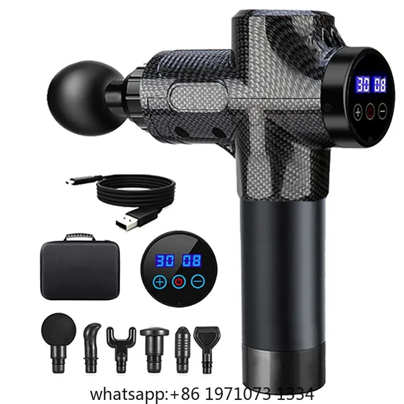 Deep Tissue Massage Gun Portable Facial Muscle Massager Massage Pistool For Back Neck Body Muscle Fitness Tool