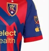Real Salt Lake 2025/26 Away Soccer Jersey MLS Men's Football Shirt Fan Version Blue White Checkerboard Pattern Kit
