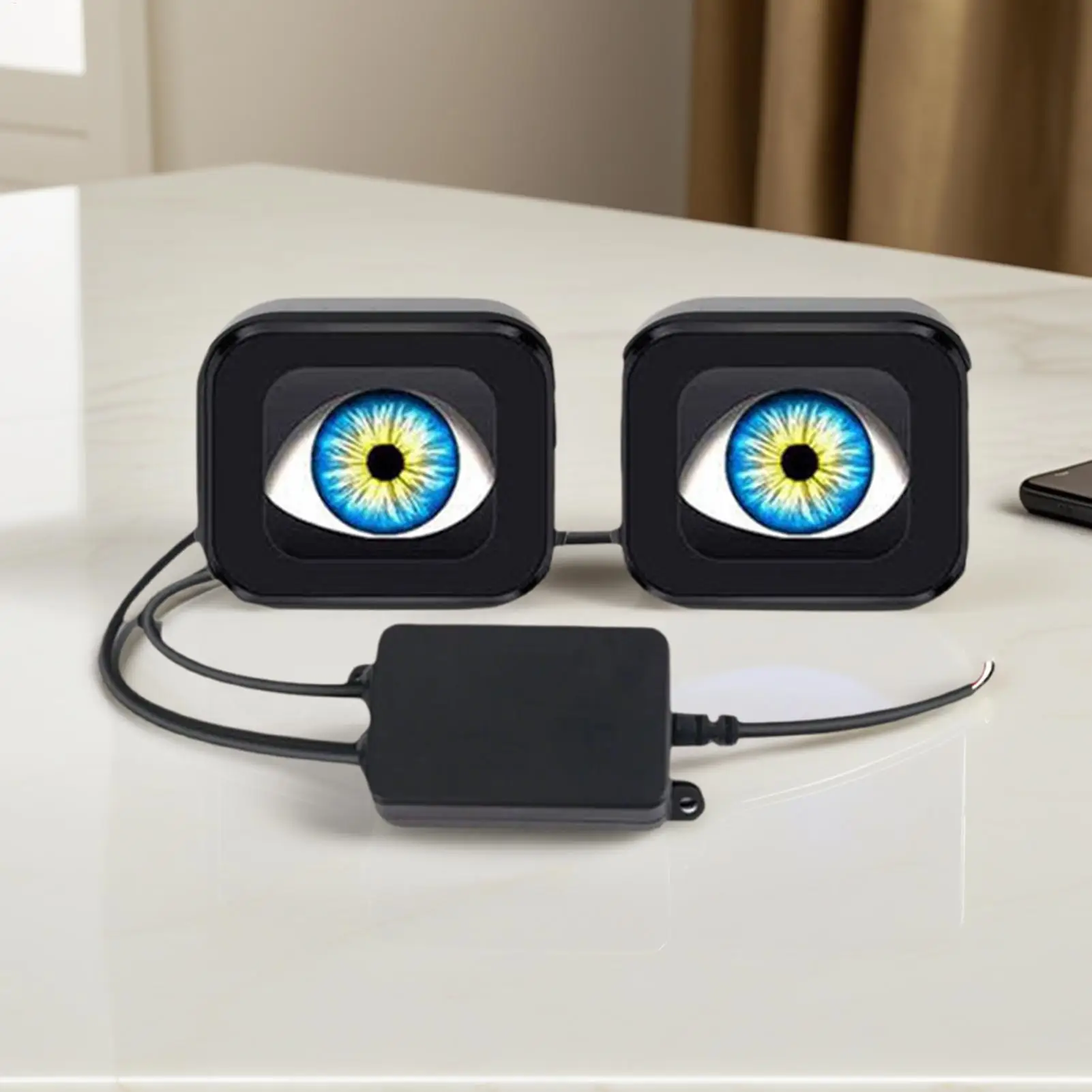 

Motorcycle LED Eyes 12-36V Animated 6-Mode Waterproof Motorcycle Eyeball Glowing Lights For Electric Bicycles Tricycles Golf