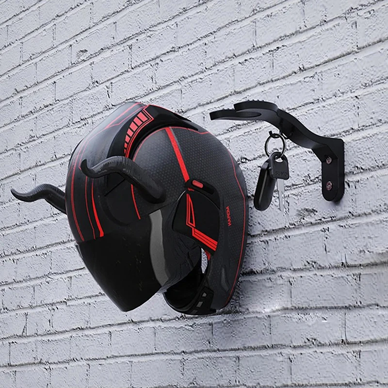1Pcs Motorcycle Helmet Hook Racks Multipurpose Hook Hanger Home Luggage Jacket Holders Kitchen Cabinet Shelf Wall Mount Hooks image 4