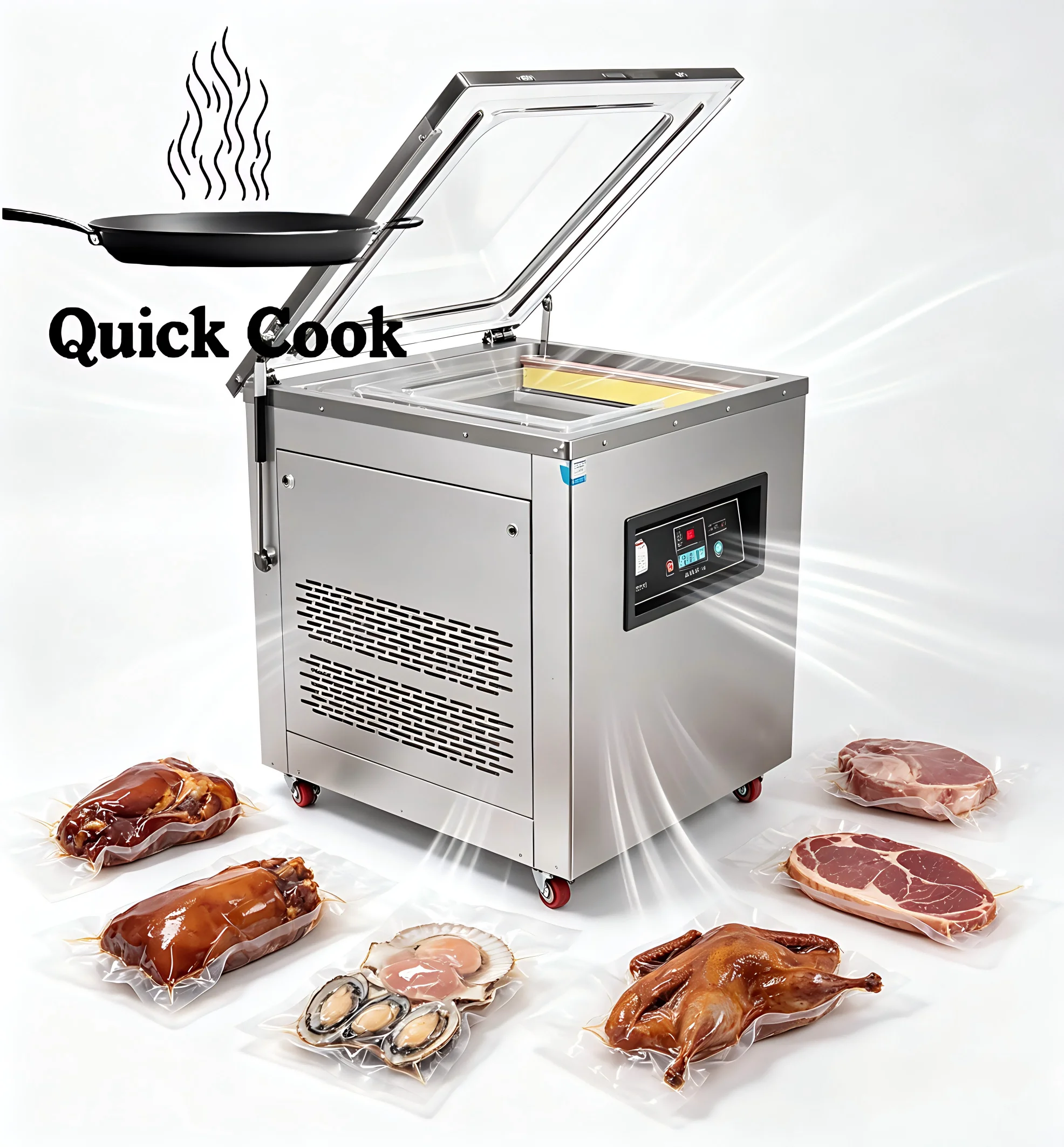 Chamber Sealer Machine Auto Vacuum Sealer Packer Machine Fruit Meat Soup Food Vegetable Vaccum Machine