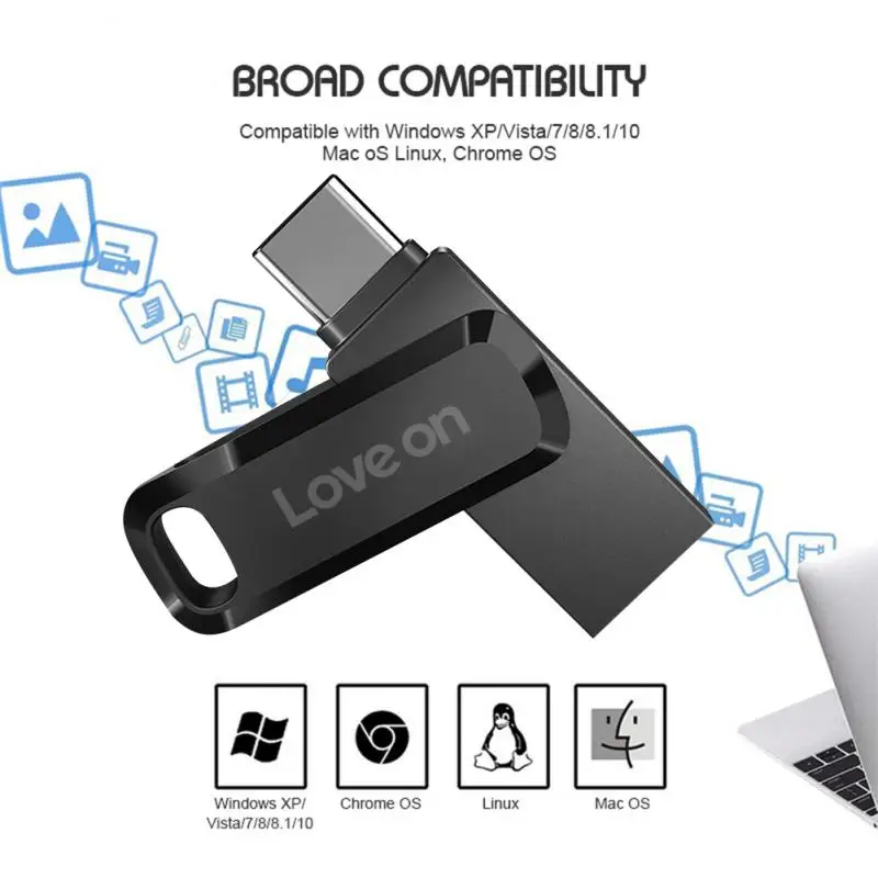 Pendrive 2TB USB Flash Drive asli, 1T logam kapasitas nyata stik memori kecepatan tinggi penyimpanan untuk Laptop/Tablet Ps4/PS5