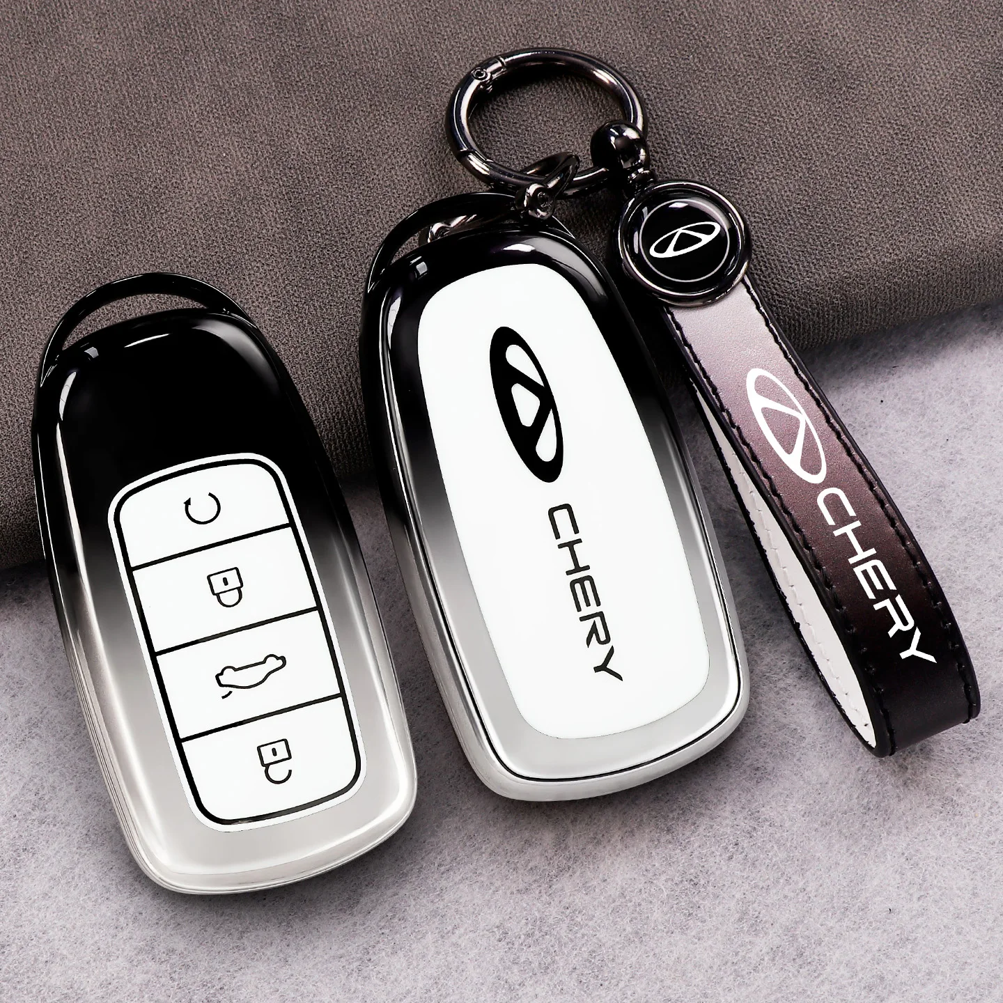 Car Remote Key Case Fob Cover Bag For Chery Tiggo 8 Pro Tiggo 8plus New 5 Plus 7pro Max Omoda 5 C5 Modod Protector Accessories