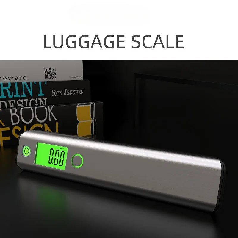 Portable 50kg/10g Digital Travel Scale with Backlight Display Electronic Luggage Scale with Tape Measure Travel Gift Accessories