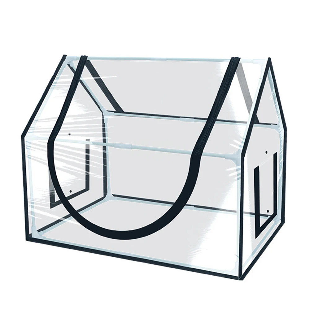 

Balcony Greenhouse PVC Plant Greenhouse Balcony Decor Outdoor Gardening 60*50*41CM Rainproof Plant Shelter Bonsai