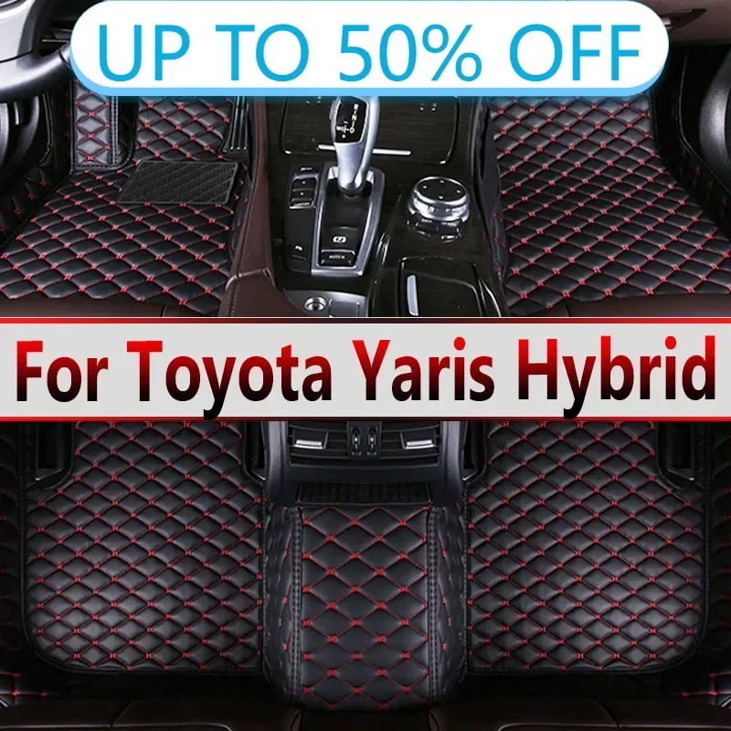 Car Floor Mats For Toyota Yaris Hybrid Mazda2 Hybrid MXPH11 2021 2022 2023 Waterproof Protective Pad Floor Cover Car Accessories