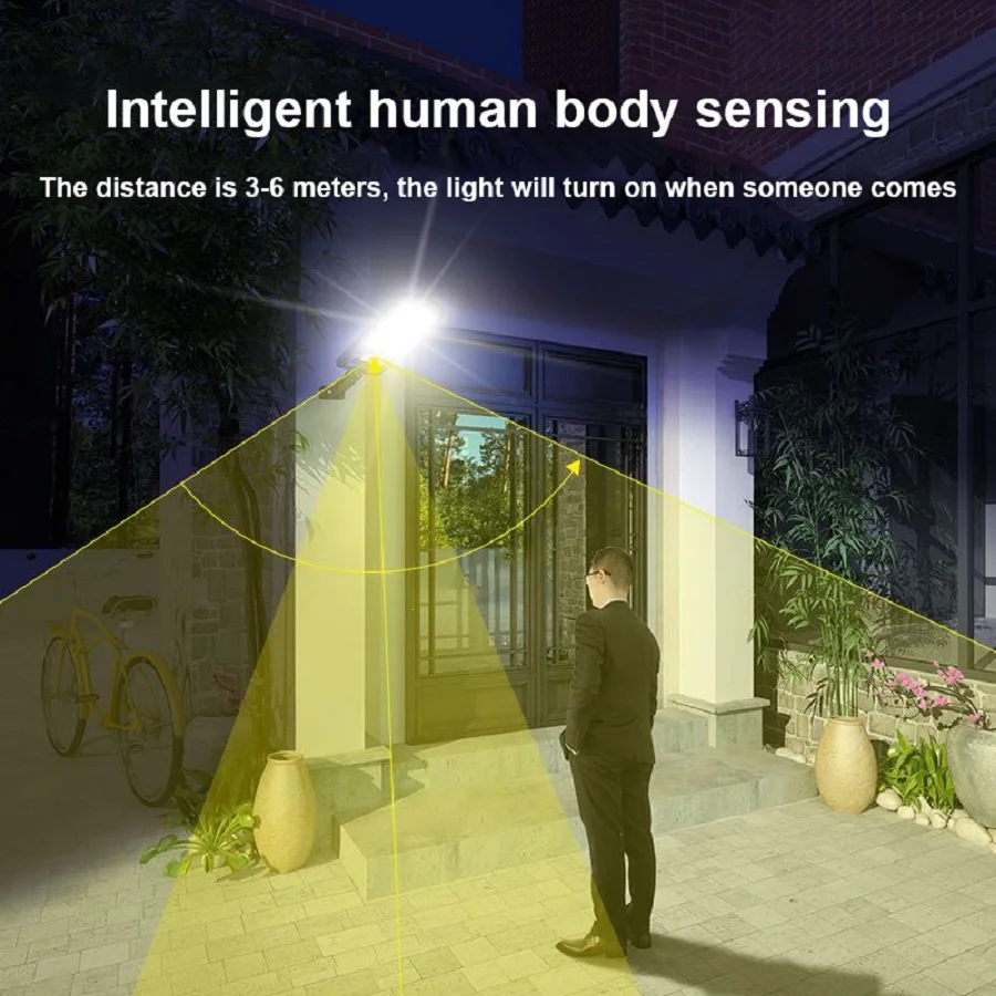 80000000LM 2000W Powerful LED Solar Light Outdoor Powerful Garden Wall Solar Lamp Motion Sensor Solar Lights IP66 Street Lamp