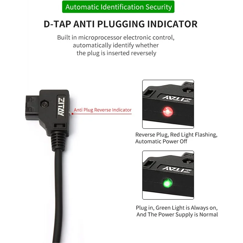 Zitay Dtap to LP-E6 Dummy Battery compatible with SMALLHD502 702