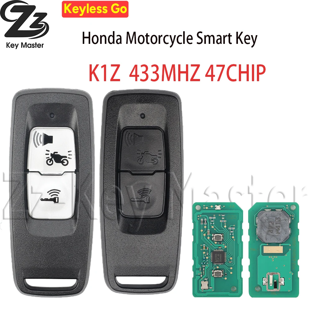 

Zz для Honda K1Z K1B K2S K2V K2C мотоциклетный дистанционный ключ 433,92 МГц 47 чип TXM004 35111-K1Z-U11 35121-K1Y-D11 35123-K1B-T1